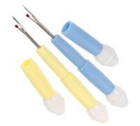 Gogogmee 2 Pezzi Strumento Rimozione Cuciture per Fili Durevole e Compatto per Cucito Manuale Facile da Usare e Portatile Blu Giallo