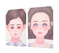 Gogogmee 2 Pezzi Tavola per Pittura del Viso Riutilizzabile Modello Pratica Trucco per Stage Strumento Versatile per Migliorare Abilità Pittura Facciale Lavabile e Portatile per Carnevale