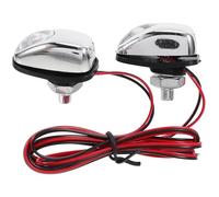 Gogogmee 2 pezzi Ugello Spruzzatore Lavavetri Auto LED in Plastica Resistente per Parabrezza Luce Frontale per Cofano Auto Facile Installazione e Camion e Duraturo