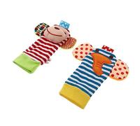 Gogogmee 2 Pz calzino sonagli polso del i calzini dei bambini tintinnano sonagli per bambini giocattoli toy neonato cercatori di piedi per neonati stoffa