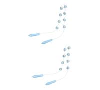 Gogogmee 2 Pz Striscia posteriore per tirare la palla tirare indietro il massaggiatore a rulli per massaggio del corpo massaggiatore cervicale massaggiatore portatile pp Blue