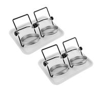 Gogogmee 2 Set Accessori per Germogliatori in Bocca Larga Kit per Germogli in Acciaio con Coperchio Rete Vassoio e Supporto per Germogliare Fagioli Semi e Broccoli Controllo umidità e