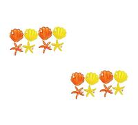 Gogogmee 2 Set Di Fermagli Per A Forma Di Sirena Accessori Per A Conchiglia Per Ragazze Per Feste Di Compleanno Matrimoni 8 Pezzi * 2