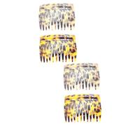 Gogogmee 2 Set Di Fermagli Per in Acetato Con Stampe Leopardate Pettini Laterali A 12 Denti Pettine Per Per Donne E Ragazze 2 Pezzi*2