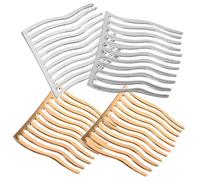 Gogogmee 2 Set Di Pettini Flessibili Per Velo Da Sposa Pettini Per in Metallo Per Donne Per Lo Styling 4 Pezzi * 2