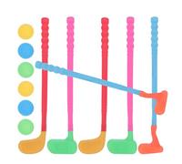Gogogmee 2 set Mazze da Golf Giocattolo per Kit Sportivo Interattivo Genitore-figlio con Palline Colori Casual Minigolf per Ragazzi e Ragazze Giocattoli Esterni Leggeri e Colore Casuale