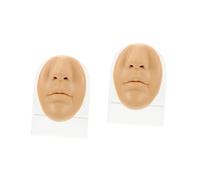 Gogogmee 2 Set Modello Naso Bocca Modello Di Naso Finto Gioielli Da Piercing Il Manichino Kit Per Piercing Modello 3d Del Naso Bocca Finta Modello Del Viso Del Naso Impostore Gel Di Silice