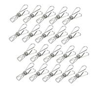 Gogogmee 20 Pezzi Clip per Sacchetti Alimentari Metallo Fermagli Multifunzionali per Snack Patatine e Buste Cucina Resistenti e Riutilizzabili per Conservazione