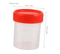 Gogogmee 20 pezzi Contenitori Campione Urina con Tazze Graduate Trasparenti in Plastica per Analisi Mediche per Uomini Donne e Facili Osservare e Trasportare Riutilizzabile