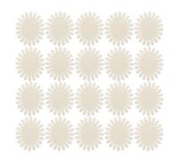 Gogogmee 20 Pezzi Espositore Unghie a Forma Ellittica Bianco Punte in Plastica Ruota Campione Smalti per Manicure Professionale per Saloni Corsi e Feste Artistiche