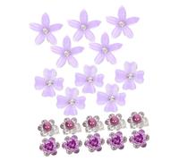 Gogogmee 20 Pezzi Fermagli Piccoli Floreali Vintage con Clip Mini per e Frangia Ragazza Accessori Decorativi Eleganti e Sicuri