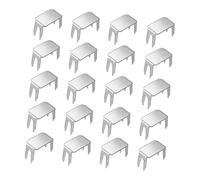 Gogogmee 20 pezzi Kit Riparazione Cerniere con Fermacursore in Metallo Resistente Stopper per Parte Superiore e Inferiore per Giacche Borse e Zaini Facilità di Installazione con Pinza o