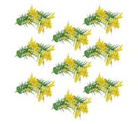 Gogogmee 20 Pezzi Mini Decorazioni Vegetali in Plastica Gialle 5Cm per Casa delle Bambole Piante Simulate Realistiche per Paesaggi in Miniatura e Accessori Decorativi per Giardino in