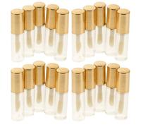 Gogogmee 20 Pezzi Mini Tubetti Lip Gloss Ricaricabili Trasparenti Contenitori per Rossetto e Balsamo Fai da Te Portatili per Viaggi con Chiusura Sicura e Visibilità del Prodotto