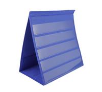 Gogogmee 20 Pezzi Stand per la visualizzazione dell'insegnamento display organizzatore in grafico tascabile in piedi file Insegnamento del grafico tascabile in classe Blu