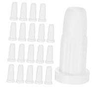 Gogogmee 20 Pezzi Tappi Copriforo per Ruote Culla Piedini Protettivi Plastica Bianco Accessori Silenziatori per da Installare per e Casa