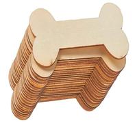 Gogogmee 20 pezzi Targhette in Legno Osso Cane Vuote per DIY Etichette Decorative Graffiti Fai da Te Tag Legno Leggero e Facile da Colorare per Artigianato e Decorazioni Autunnali