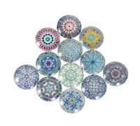 Gogogmee 20 Pezzi Toppe in Vetro Etniche Accessori Gioielli Patch in Gemma per Decorazioni Fai da Te Scarpe Craft