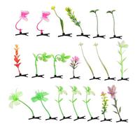 Gogogmee 20 Pz Fermagli per Chioma a Forma di Germoglio Forcine Pianta Clip Germogli di Soia Diversi Stili Accessori per Eventi e Feste