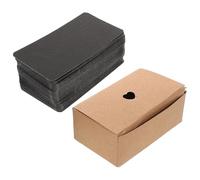 Gogogmee 200 Pezzi Carte Nere Vuote Doppia Faccia per Scrapbooking Studio Biglietti Personalizzabili e Flashcard di Vocabolario Materiale Cartoncino Resistente per Progetti Creativi