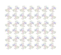 Gogogmee 200 Pezzi Charm Unghie Resinati Fiocco Iridescente per Nail Art Teen Donne Accessori Manicure Te Halloween Natale Matrimonio