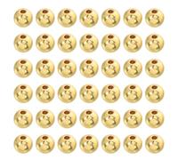 Gogogmee 200 Pezzi Di Perline Ronde In Rame Per Gioielli Perline Circolari Per Braccialetti Sciolte Piccole