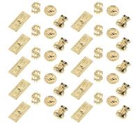 Gogogmee 200 Pezzi Nail Charms Set in Dorata Money Bag e Monete per Decorazioni Unghie Party e Manicure Accessori Nail Jewellery Versatili e Resistenti Facili da Applicare
