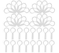 Gogogmee 200 Pezzi P-Shaped Hanging Burning Needles in Heat-Resistant Wire for Kiln Ceramic Art Glass Fusing Hooks for DIY Pendant Ornaments Accessories Hobbyists And Pottery Studios