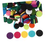 Gogogmee 200 pezzi Tamponi Aromaterapia Mini Rotondi per Diffusore Olio Essenziale Assortiti Colorati Ricarica per Collana Profumo Pads Non Profumati per Casa Ufficio Viaggio