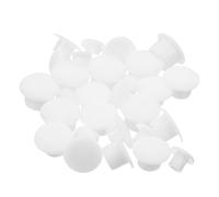 Gogogmee 200 Pezzi Tappi Copriforo Rotondi per Mobili di Tappi in Plastica Bianca per Copertura Viti Facile Installazione senza Attrezzi per Armadi Scaffali e Mobili