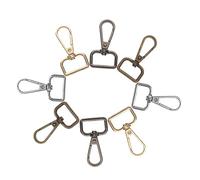 Gogogmee 20pezzi Moschettone Metallo Girevole Ganci Lobster Per Portachiavi e Accessori Fai Da Te Chiusure Girevoli Di Antique