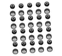 Gogogmee 20sets Pneumatici per Auto Rc Giocattolo Ruote Sostitutive per Veicolo Parti di Ricambio per Adolescenti Ruote per Auto Giocattolo Rc Accessori di Manutenzione per Veicoli