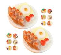 Gogogmee 24 Miniature Cibo Realistico per Casa delle Bambole Decorazioni Mini Cucina Modelli Alimentari Misti per Gioco
