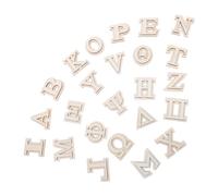 Gogogmee 24 pezzi Lettere Greche in Legno a Doppio Livello Lettere di Legno Non Verniciate per Artigianato DIY Decorazioni Murali Creative e Progetti Artistici Familiari