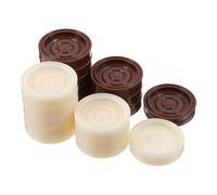 Gogogmee 24 pezzi Scacchi in Plastica Abs Leggera e Compatta Accessori per Giochi da Tavolo Pedine Rotonde Resistenti e Versatili per Viaggi e Attività Outdoor