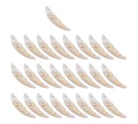 Gogogmee 25 Pezzi Ciondoli Zanne in Plastica Leggera 40X10Mm per Creazione Gioielli Fai da Te Ciondoli Animali per Braccialetti e Collane da Spiaggia Accessori Halloween e Party