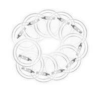 Gogogmee 25pezzi Spille Bottone in Acrilico Trasparente Spille da Te Bottoni per Foto Forniture per Artigianato Badge Minimalista Rotondo