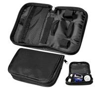 Gogogmee 2pezzi Borsa Protettiva Oxford Per Glucometro e Pulsossimetro Design Portatile Per Viaggi e Uso Protezione Urti e Schizzi Colore Nero