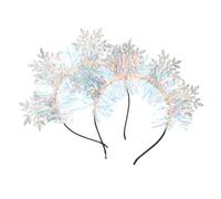 Gogogmee 2pezzi Fascia Per Capelli Natalizia Con Fiocco Fiocco Di Accessorio Donna Elegante e Resistente Per Feste Di Natale Da Scintillanti Per Look Festivo