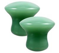 Gogogmee 2pezzi Massaggiatori Facciali Verde Di Pietre Per Massaggio Antirughe e Anticellulite Strumenti Per Trattamento Del Viso e Assorbimento Di Prodotti Per La Della