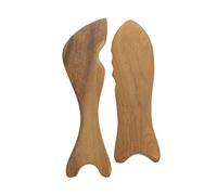 Gogogmee 2pezzi Massaggio in Legno Forma Di Pesce Tavole Da Massaggio Per Casa Strumenti Gua Sha Per Uomo e Donna Facile Da Usare Mentre Si Guarda Tv o Si Ascolta Musica Leggero Per Viaggi