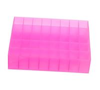 Gogogmee 2pezzi Organizer Per Cosmetici Con Scomparti Scatola Porta Rossetti e Gioielli Rosa Per Makeup Design Funzionale e Salvaspazio Per Scrivania e Mobiletto
