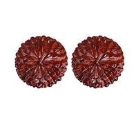 Gogogmee 2pezzi Palline in Legno Artigianale Cinesi Wenwan Per Mano Pallina Antistress e Riabilitazione Dita Decorazione Litchi Mano Per Tutte Le Età