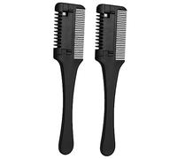 Gogogmee 2pezzi Pettine Per Taglio Capelli Doppia Funzione Pettine Rasoio Per Accorciare e Modellare Capelli Sottili e Spessi Protezione Di Sicurezza Per Proteggere La Dai Graffi