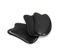 Gogogmee 2pezzi Piastra Scraping Corno Di Bufalo Nero Strumento Tradizionale Cinese Per Massaggio Gua Sha Terapia Scraping Per Viso e Corpo Della Naturale e Rigenerante
