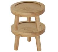 Gogogmee 2pezzi Piatti Sottovasi in Bamboo Tondi per Piante e Cactus Vassoio Sottovaso Resistente per Interno Ed Esterno Supporto Porta Vasi in Naturale per e Piccoli Vasi