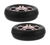 Gogogmee 2pezzi Ruote di Ricambio per Veicolo a Tre Ruote Ragazzo Ragazza Montaggio Facile ASSE Posteriore Resistenti e Antiscivolo per Scooter e Biciclette Kids