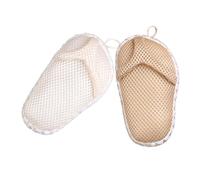 Gogogmee 2pezzi Scrubber Doccia Esfoliante Per Teli Bagno Ciabatta Panno Per Lavaggio e Della Facile Usare e Asciugare Confezione e Bianco