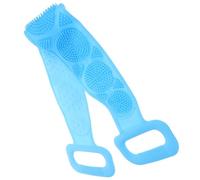 Gogogmee 2pezzi Scrubber Doccia Silicone Bifacciale Massaggiatore e Pulitore Per Corpo Cintura Da Bagno Blu Stimola La Circolazione e Esfolia La