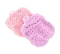 Gogogmee 2pezzi Spazzola Per Corpo in Silicone Esfoliante Da Doccia Setole Morbide Per Scrub Corpo Impermeabili e Facili Da Risciacquare
